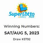 california lottery super lotto numbers